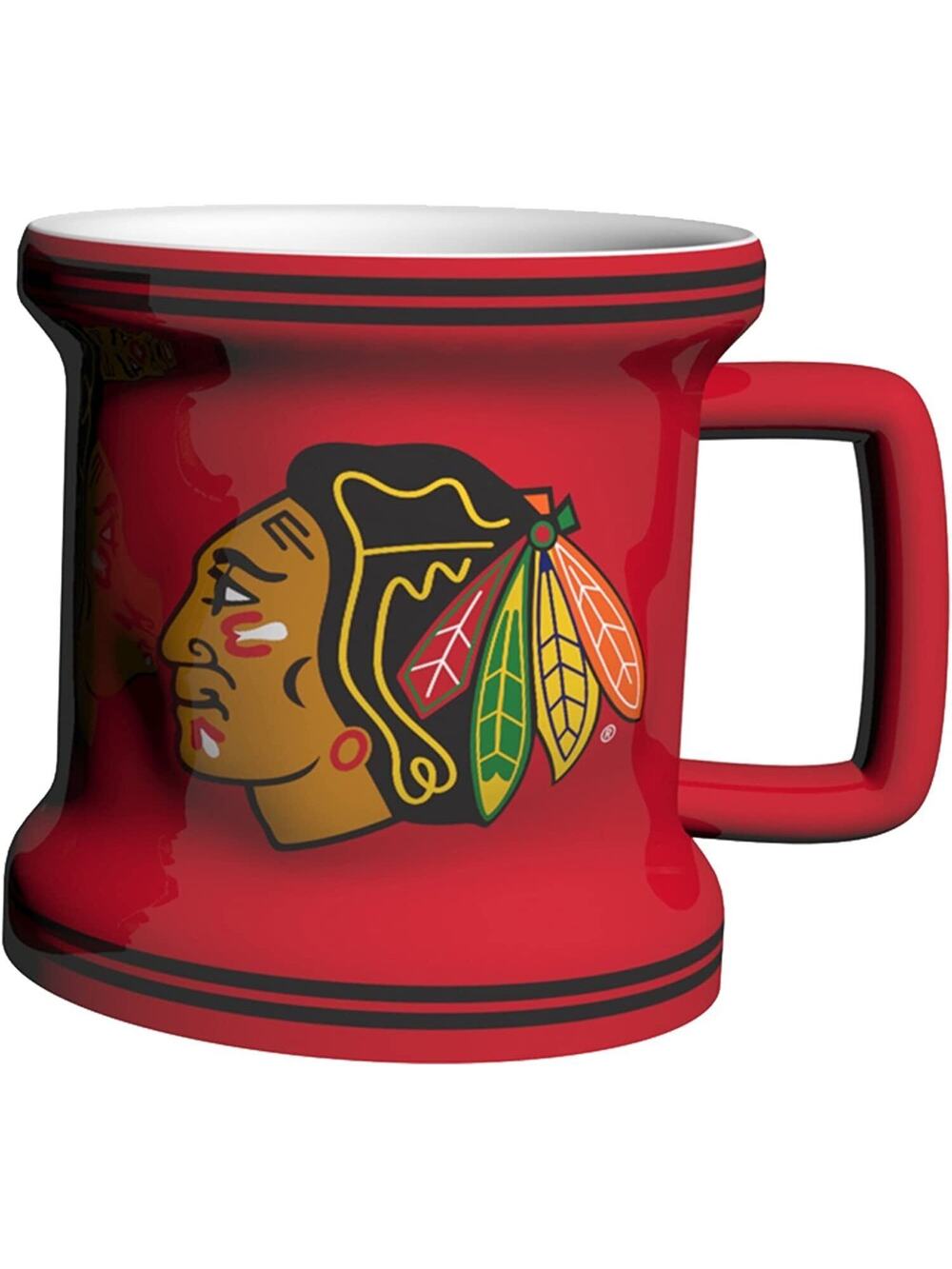 NHL Blackhawks 2 Ounce Mini Mug Shot Glass Sculpted Boelter Brands Chicago New
